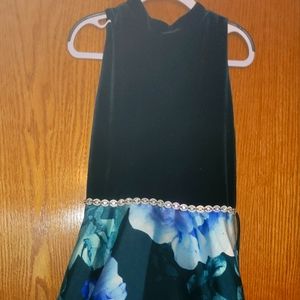 Dark green girls size 10 dress